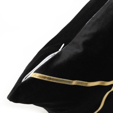 Декоративная наволочка Homla GILZA 45x45 см Черный 210107 фото - 4