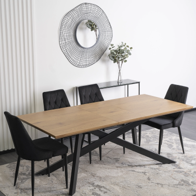 Розкладний обідній стіл Mebel Elit HAMILTON Дуб золотий - 11 Розкладний обідній стіл Mebel Elit HAMILTON Дуб золотий ME.HAMILTON/D/S фото - 11