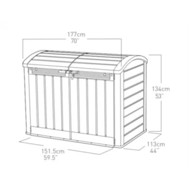Садовый шкаф Keter STORE IT OUT ULTRA 2000 л Бежевый 230436 фото - 5
