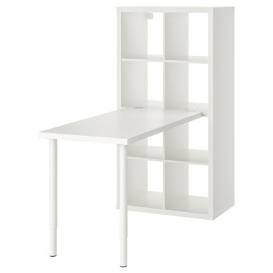 IKEA Стеллаж с столом KALLAX/LINNMON Белый (ИКЕА КАЛЛАКС/ЛИННМОН) 29481701