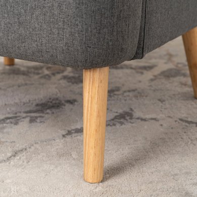 Кресло мягкое Mebel Elit BUNNY Темно-серый ME.BUNNY/CP/DK/T/FW фото - 9