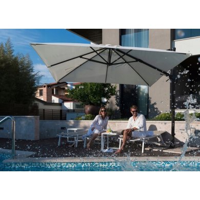 Садовый зонт с чехлом Garden Line MINI ROMA 250х250 см Бежевый GAO5385 фото - 13