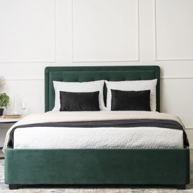 Ліжко Mebel Elit CROS Welur 160x200 см Зелений ME.CROS/160/C/Z/V/LOZZPOJ фото - 6