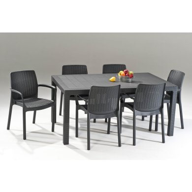 Садовий стіл Keter MELODY Графіт - 3 Садовий стіл Keter MELODY Графіт 255809 фото - 3