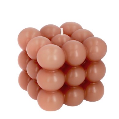 Свічка Homla BUBBLE 10x10см | Рожевий 208228