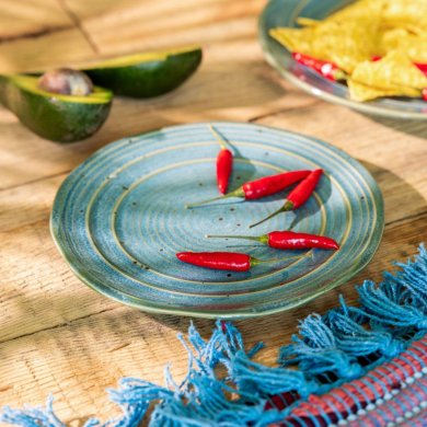 Тарелка Homla PALMERA 19 см Бирюзовый 221289 фото - 4