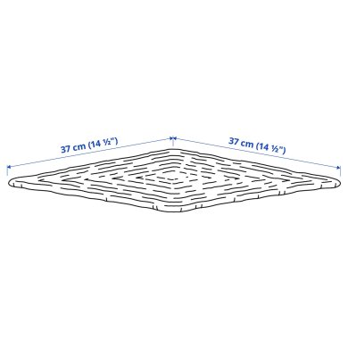 Сервірувальний килимок OMBONAD 37x37 см Бежевий - 2 IKEA Сервірувальний килимок OMBONAD 37x37 см Бежевий (ИКЕА ОМБОНАД) 10527775 фото - 2