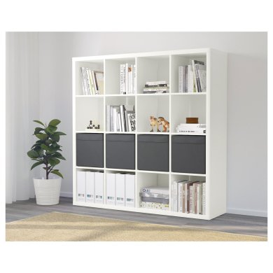 Стелаж KALLAX Білий - 10 IKEA Стелаж KALLAX Білий (ИКЕА KALLAX) 89030584 фото - 10