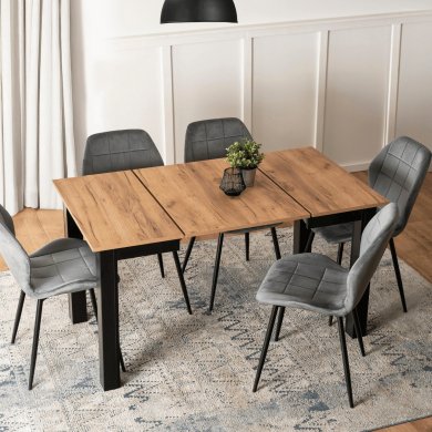 Розкладний обідній стіл Mebel Elit BEN Дуб крафт - 6 Розкладний обідній стіл Mebel Elit BEN Дуб крафт W.BEN/DC/CZ/S фото - 6