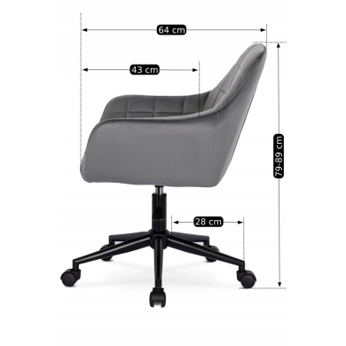 Офисное кресло Mebel Elit LUCY Серый - 5 Офисное кресло Mebel Elit LUCY Серый ME.LUCY/P/V/FO фото - 5