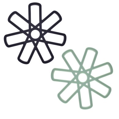 Подставки под горячее Duka Silctool | Графит / Мятный 1215938