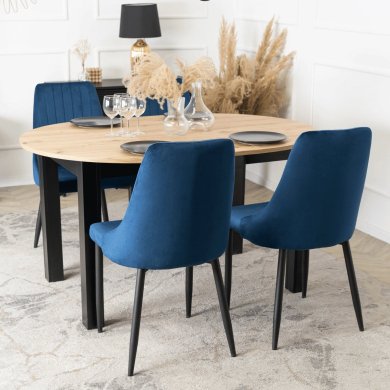 Обеденный стул Mebel Elit BARI Welur Синий ME.BARI/GR/V/K фото - 9