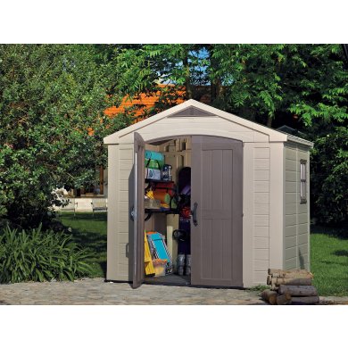 Садовый домик Keter FACTOR 257х182х243 см Бежевый 230451-1 фото - 11