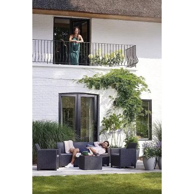 Комплект садових меблів Keter CLAIRE 5 Графіт 253075 фото - 4