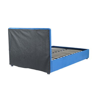 Кровать Mebel Elit CROS Welur 140x200 см Синий ME.CROS/140/GR/V/LOZ фото - 4