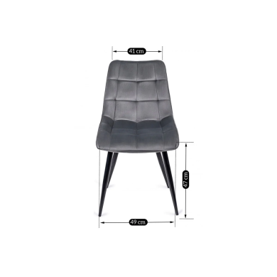 Обідній комплект меблів Mebel Elit HARRY RIO | Білий / Чорний / Сірий HARRY/B/CZ/S/RIO/P/V/Z4/K фото - 3