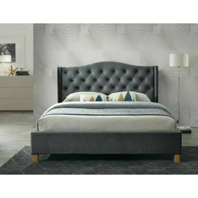 Кровать Signal ASPEN Welur 180х200 см Серый ASPENV180SZD фото - 2