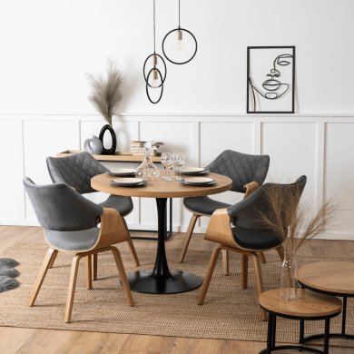 Обідній стілець Mebel Elit LUISE Welur Сірий ME.LUISE/P/DZ/V/DG/K фото - 6