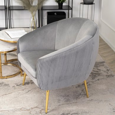 Кресло мягкое Mebel Elit STELLA Welur Серый ME.STELLA/P/ZL/V/FW фото - 8