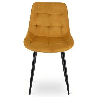 Обеденный стул Mebel Elit CHRIS Welur Горчичный ME.CHRIS/CU/CZ/V/K фото - 2