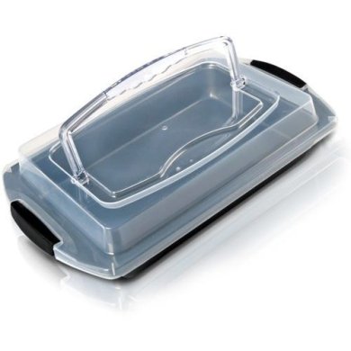 Форма с крышкой Duka Frilid 33x22 | Черный / Прозрачный - 2 Форма с крышкой Duka Frilid 33x22 | Черный / Прозрачный 1211519 фото - 2