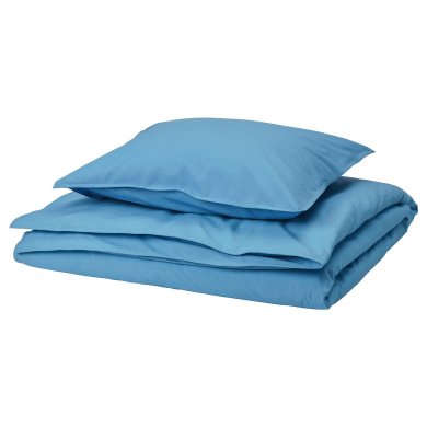 IKEA Комплект постільної білизни ANGSLILJA 150х200 см Синій (ИКЕА АНГЛИЙСКИЙ) 70568758