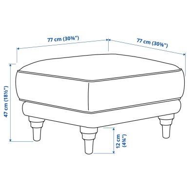 Подставка для ног ESSEBODA Синий - 2 IKEA Подставка для ног ESSEBODA Синий (ИКЕА ЭССЕБОДА) 29443417 фото - 2