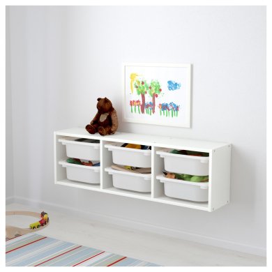 IKEA Настенный модуль для хранения TROFAST (ИКЕА ТРУФАСТ) 79898306 фото - 2