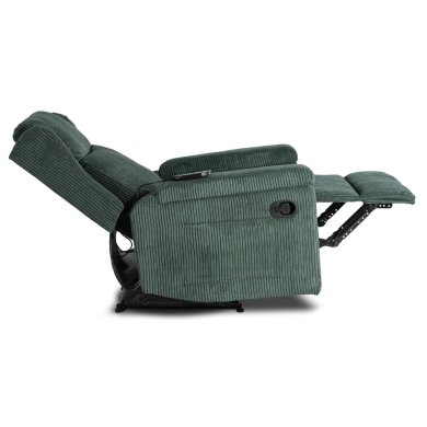 Кресло мягкое раскладное массажное с реклайнером Mebel Elit SEBASTIAN Velvet Зеленый ME.SEBASTIAN/Z/SZTR/FW фото - 7