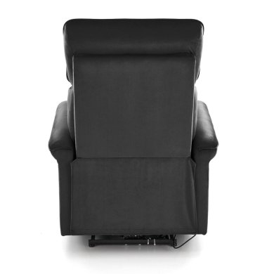 Кресло мягкое раскладное с реклайнером Halmar SEMIR Welur Черный V-CH-SEMIR-FOT-CZARNY фото - 7