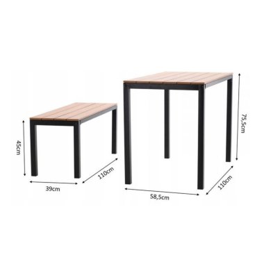 Комплект садових меблів Garden Line MEB0858 Коричневий - 3 Комплект садових меблів Garden Line MEB0858 Коричневий MEB0858 фото - 3