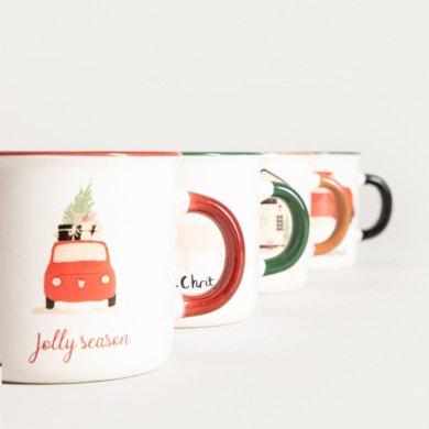 Набор кружек Homla BOGOL 150 мл 4 шт Принт 241554 фото - 3