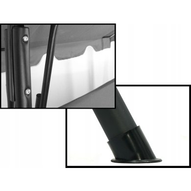 Садова гойдалка Garden Line 170x118x153 см Сірий KRE9987 фото - 4