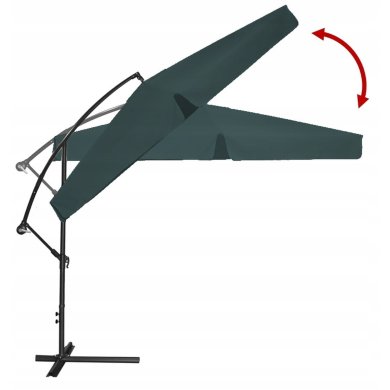 Садова парасоля з чохлом Garden Line BANANA 300 см Зелений GAO2859 фото - 4