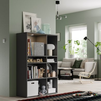 IKEA Стеллаж VIHALS Серый (ИКЕА ВИХАЛС) 80542918 фото - 3