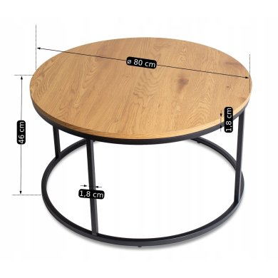 Журнальный стол Mebel Elit LELLA MAX Дуб золотой - 8 Журнальный стол Mebel Elit LELLA MAX Дуб золотой ME.MAXLELLA/DZ/CZ/L фото - 8