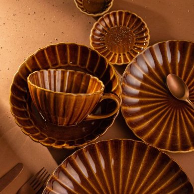 Миска Homla MELIDA 7 см Янтарный 241348 фото - 5