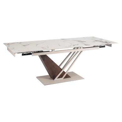 Раскладной обеденный стол Mebel Elit REX Ceramic Marmur Белый ME.REX/B/O/KASZ/S160-220 фото - 3