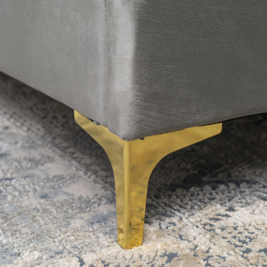 Ліжко Mebel Elit MARCELO Welur 140x200 см Сірий - 7 Ліжко Mebel Elit MARCELO Welur 140x200 см Сірий ME.MARCELO/140/JP/V/LOZ фото - 7