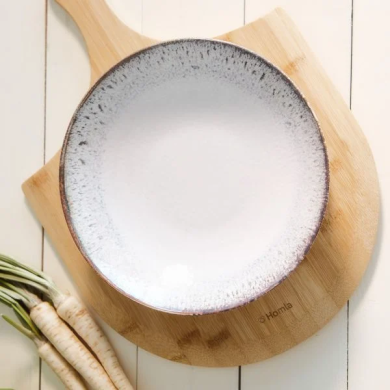 Глибока тарілка Homla SALMA 21 см | Сірий 217998 фото - 4