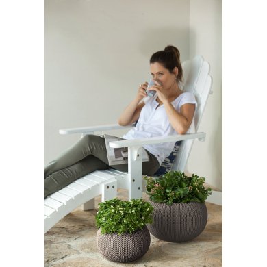 Подвесной горшок Keter COZY M | Коричневый 231129 фото - 4