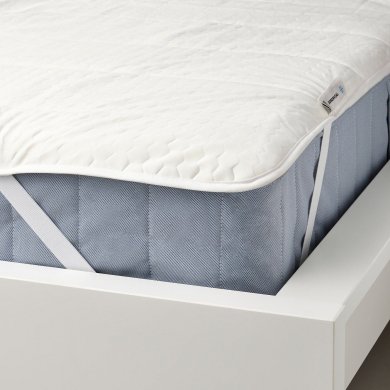 IKEA Наматрасник на резинке ROSENVIAL 140x200 см Белый (ИКЕА РОЗЕНВИАЛ) 40530856 фото - 3