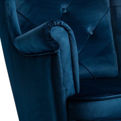 Кресло мягкое Signal Lady Welur Синий - 2 Кресло мягкое Signal Lady Welur Синий LADYV86 фото - 2