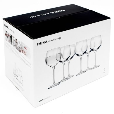 Набор бокалов для вина Duka Aura | Прозрачный - 4 Набор бокалов для вина Duka Aura | Прозрачный 1005568 фото - 4