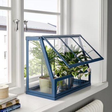 IKEA Мини парник теплица AKERBAR 45х22х35 см Синий (ИКЕА АКЕРБАР) 40584793 фото - 4