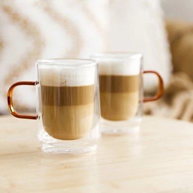 Набір кружок Homla CEMBRA RETRO 2 шт 350 мл Прозорий 227385 фото - 4