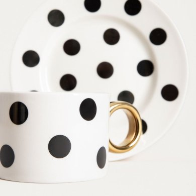 Чашка с блюдцем Homla LUNYA 200 мл Принт 241509 фото - 3