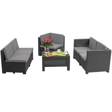 Комплект садовой мебели Keter PROVENCE Графит 227778-1 фото - 7