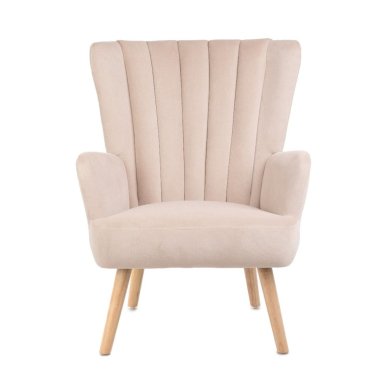 Крісло м'яке Homla MILLS Welur Бежевий 218192 фото - 2