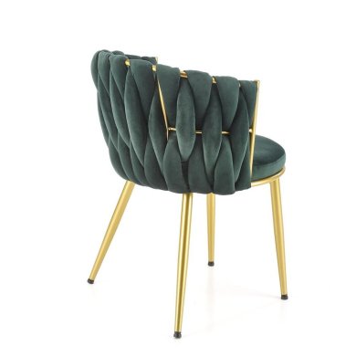 Обеденный стул Halmar K517 Темно-зеленый - 3 Обеденный стул Halmar K517 Темно-зеленый V-CH-K/517-KR-C.ZIELONY фото - 3